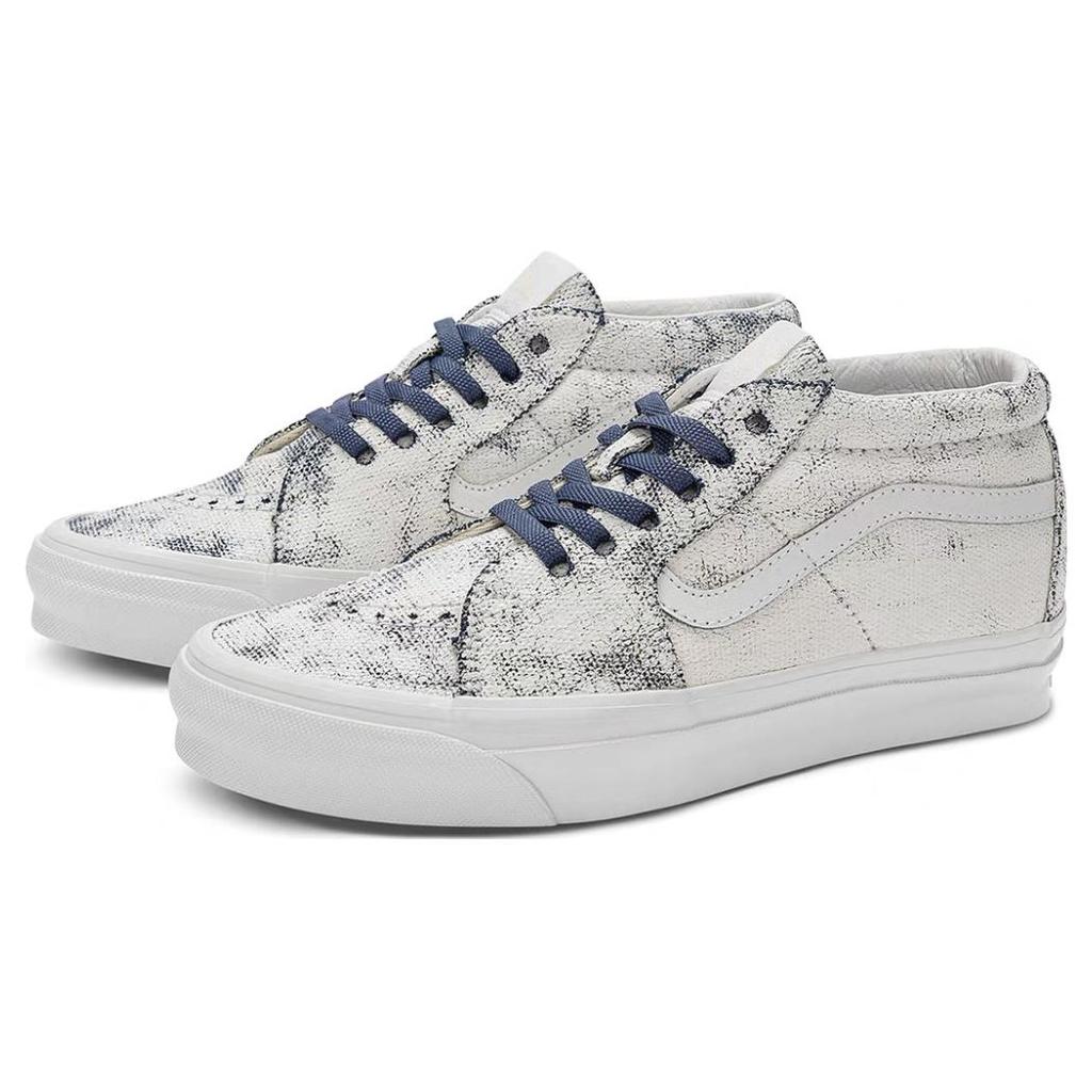 Sk8 Og Vans-Mid Lx 'Distress White Navy' VN0A4BVCWTM