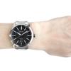 SEIKO SUR535P1 SUR535P Quartz Simple Sporty Date Black Silver Stainless Wrist Watch For Men