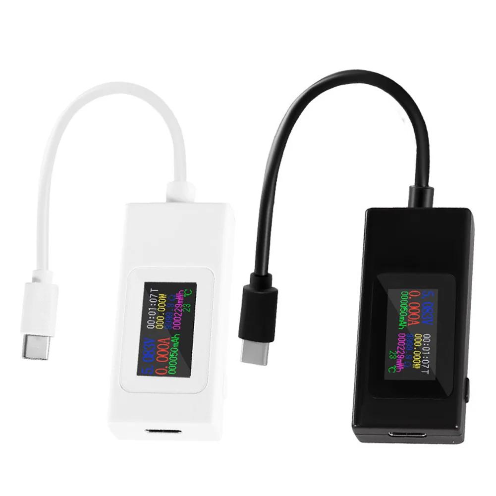 DC Type-C Tester 4-30V Voltage Test Meter 6.5A Current Energys Wattmeter Meter Ammeter Indicator Power Bank Charger Detector