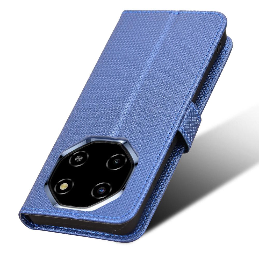 For Blackview Shark 6/Oscal Tiger 8 Leather Wallet Case with Strap Diamond Texture Phone Cover