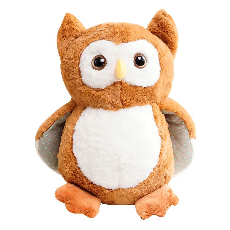 Creative Owl Doll Plush Toy Child Soothing Bed Sleeping Throw Pillow Doll Ragdoll Birthday Gift
