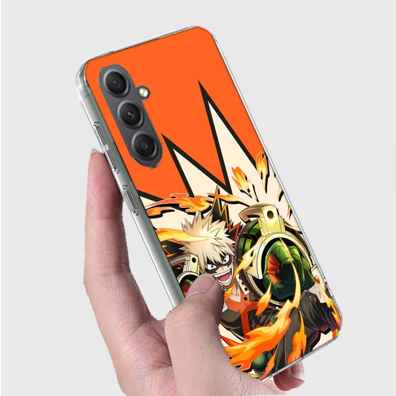 My Hero Bakugou Katsuki Phone Case for Samsung A16 A26 A36 A56 A17 A37 A57 A07 A06 A02S A03 A04S A05S Galaxy Note 20 10 A50S A71