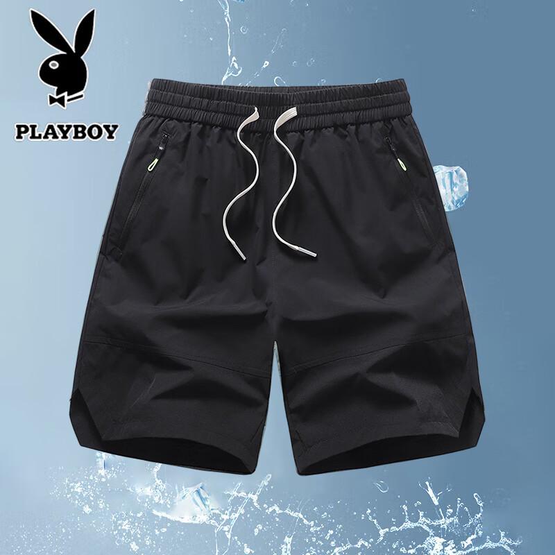 PLAYBOY Men s Ice Silk Quick-Dry Sports Shorts 7XL