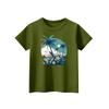 Kindermode Täglich Bedrucktes Rundhals Kurzarm Lässiges T-Shirt Top