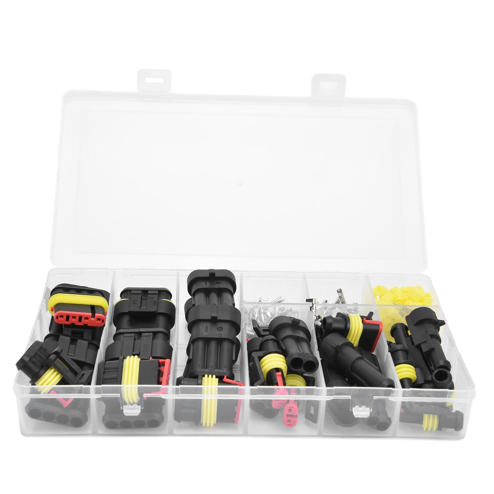 

Wire Connector Plug Kit Waterproof Automotive Electrical Male Female Terminals Assortment Set