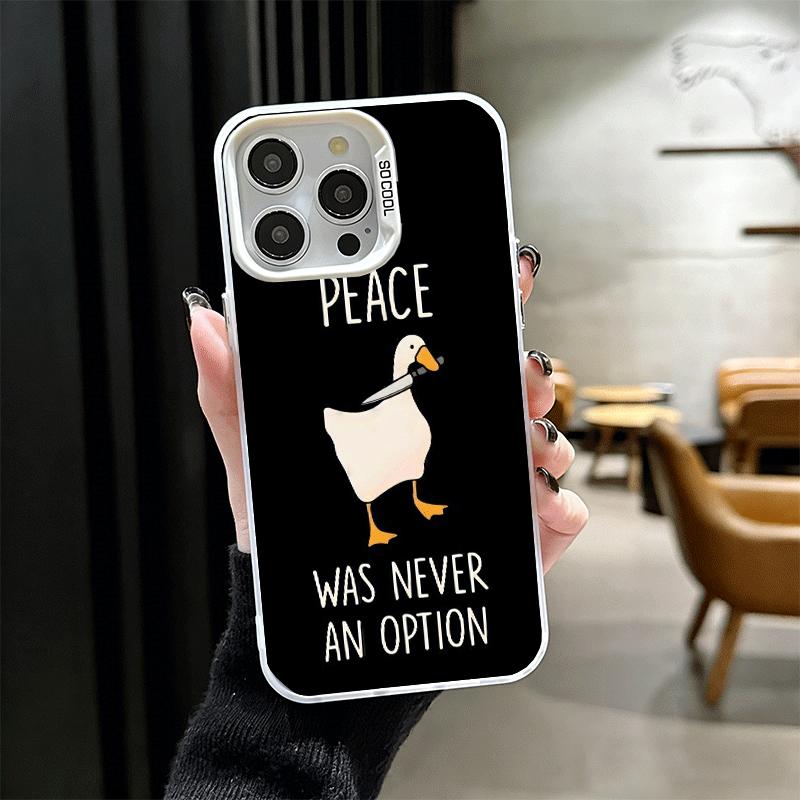 

Funny Cartoon Goose Game Shockproof Phone Case for iPhone 17 Air 16 16E 15 Pro Max 14 Plus 13 Mini 12 Back Cover Anti Fall Funda iPhone 16E