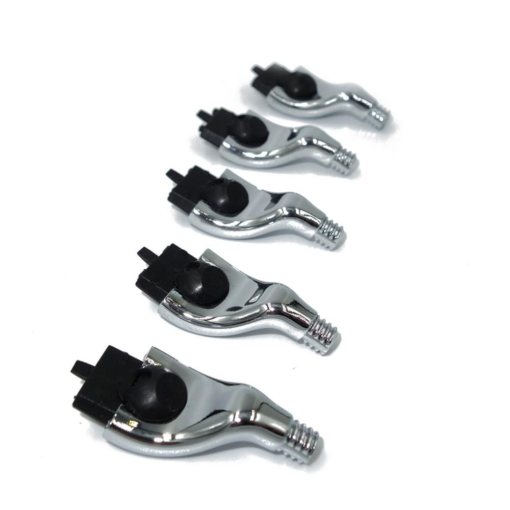 IRAZOR chromová stříbrná Mach 3 konektor holicí hlavice DIY držák holicí rukojeti a 3vrstvé šrouby adaptéru čepele 6 mm průměr 5ks