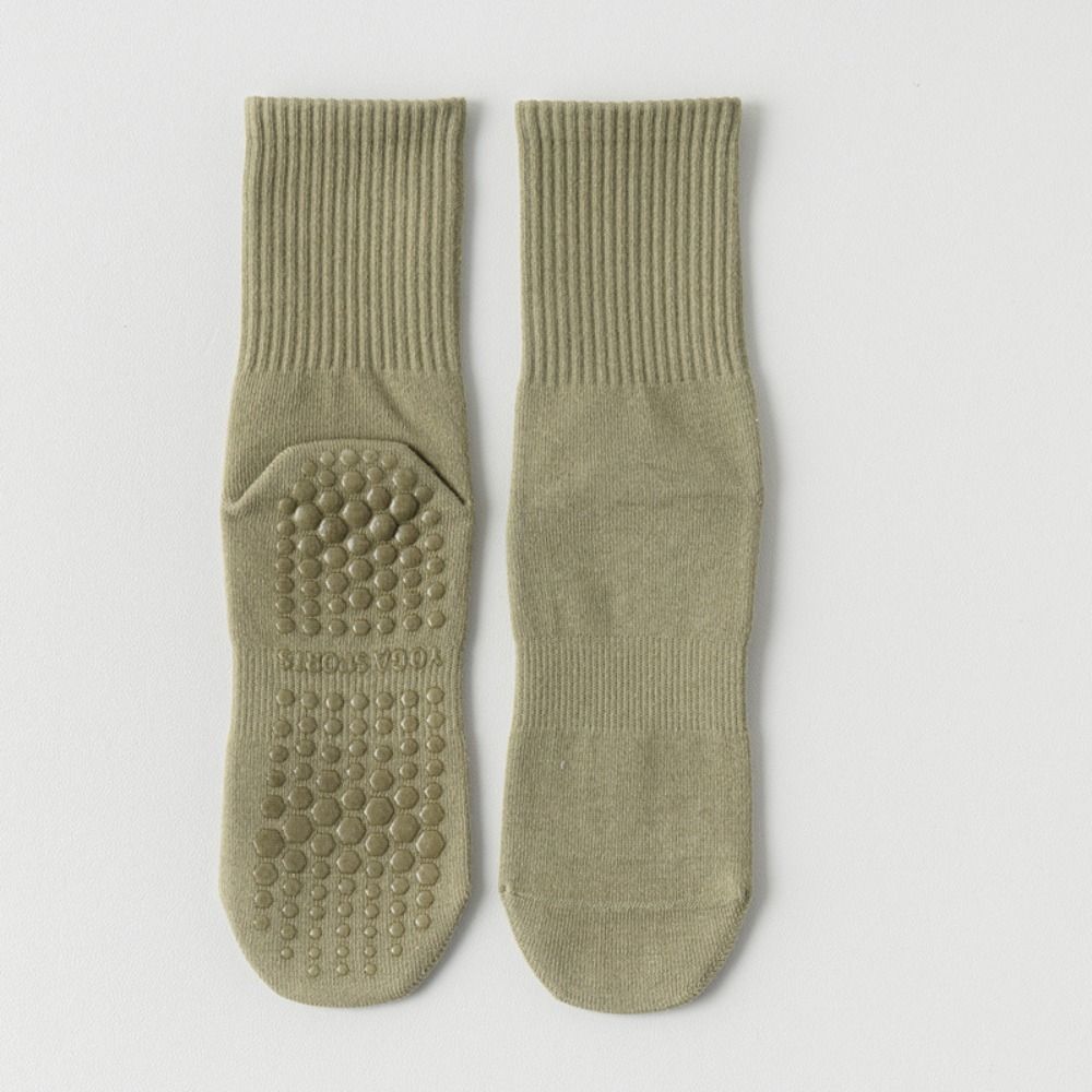 Mid-tube Yoga Socks Pure Cotton Pilates Socks Pilates Socks Medium Length Socks  Pilates