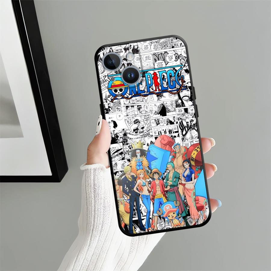 Custodia Fresca con Personaggio Anime per iPhone 18 12 13 Mini 11 15 Plus 17 16 Pro Max 17Air X XS XR 7 8 SE 14 Cover Posteriore Morbida per Telefono