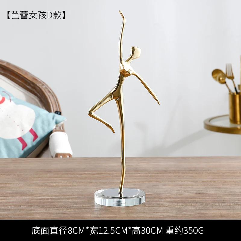 

Pure Copper Ballet Girl Decoration Modern Light Luxury Creative Character Crafts Gift TV Cabinet Home Decoration Furnishings