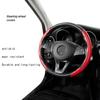Universal 1 Pair Carbon Fiber Leather Car Steering Cover Non-Slip Fiber Leather PVC Wheel Booster Cover