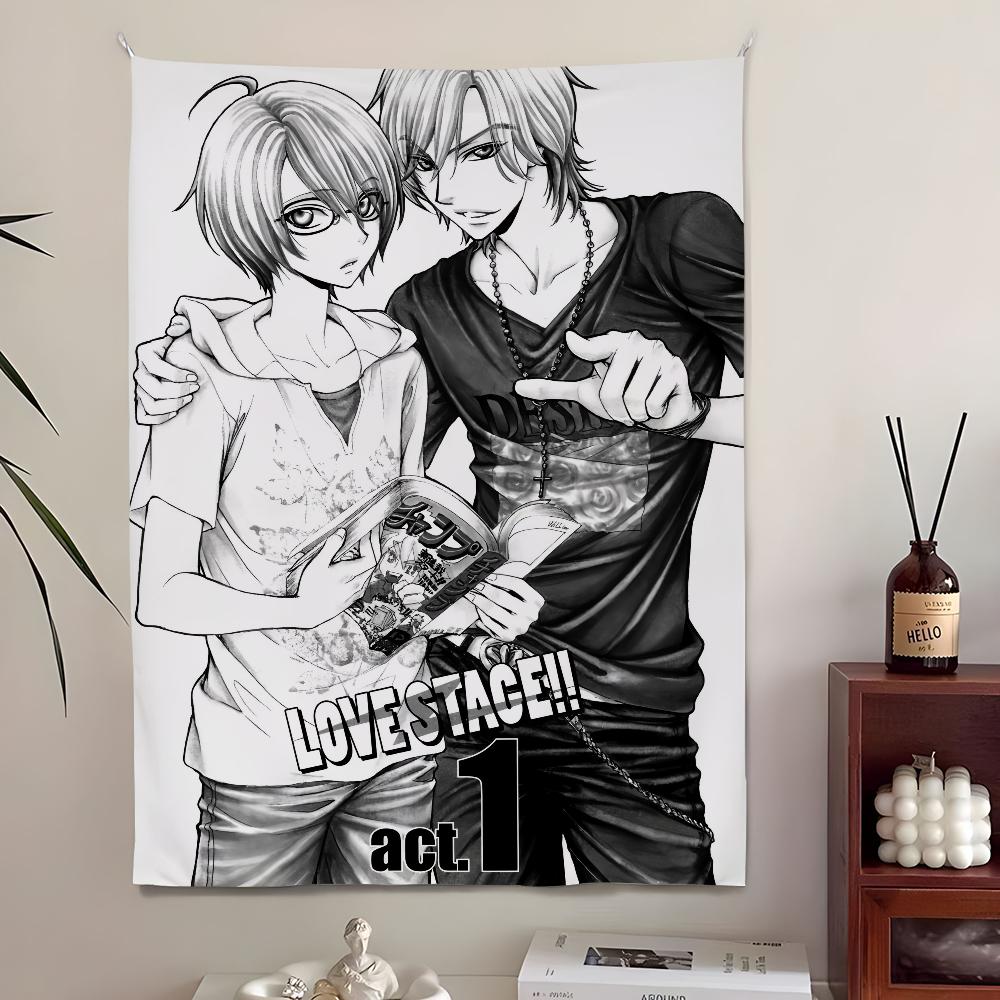 

Love Stage BL Аниме Настенный Гобелен Идзуми Сена Рёма Итидзё Сцена Настенное Украшение для Фанатов Яой Манги Спальня Декор Комнаты в Общежитии 74x94cm(29x37in)