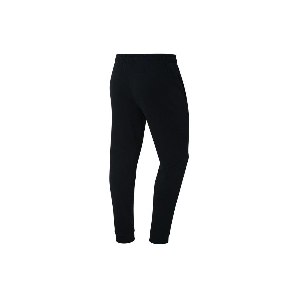 Li Ning Badminton Series Logo Embroidered Solid Color Cuffed Sports Pants Men bottoms Black AKLQ875-1