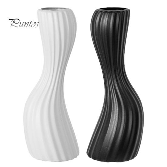 Unique Relief Pattern Vase Minimalist Twisted Vase, Modern Ribbed Flower Decorative Container, Creative Stylish Entrance Hall Decor Floral Arrangement