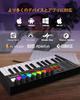 OYAYO MIDI Keyboard with Velocity 8 Backlit Drum 8 OLED and MIDI Support with DAW Music Production Software 25-Key Sensitivity, Pads, Knobs, Display,