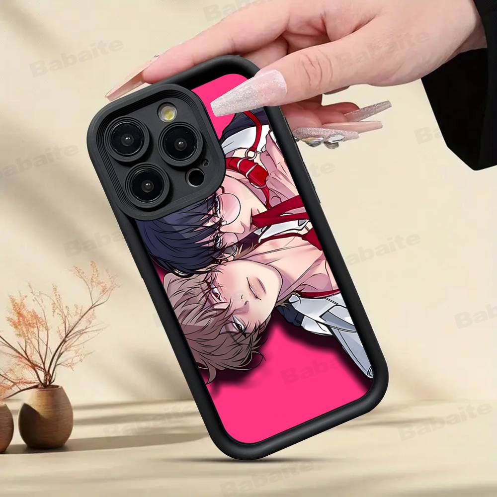 Чехол Negative Romance Bl для iPhone 17 16 15 14 12 11 13 Pro Max Мягкий Чехол Plus iPhone 17 Pro gray