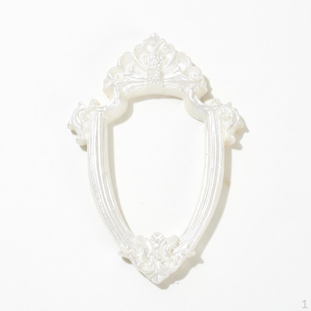 Resin Tiny Antique Photo Frame Charms, Miniature Picture Set, Craft Hobbyist Frame,