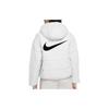 Nike Hooded Printed Logo Short Cotton Jacket Women jackets White CZ1467-100