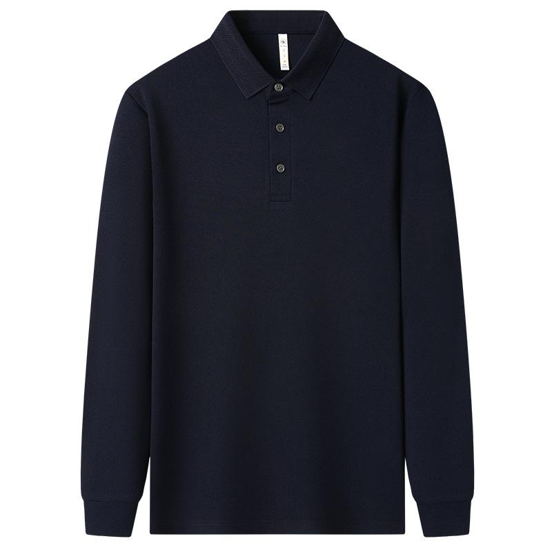 Men spolo Autumn Long Sleeve Lapel Collar Casual Men st Casual Lapel Collar M