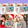 Theme Christmas Party Props Gift Box Paper Material Festive Decorations Supplies