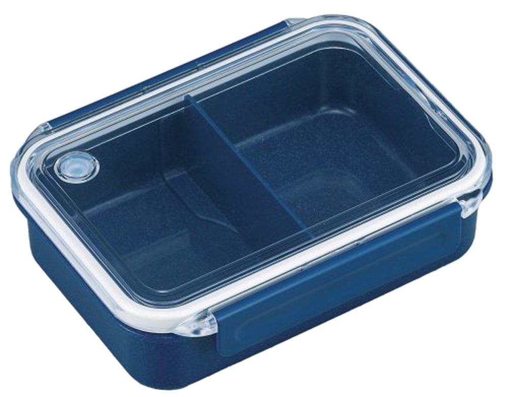 OSK Серебристая герметичная коробка-ланчбокс с клапанами для впуска и выпуска, безопасная для микроволновой печи, с серебряными ионами, Синяя, 500 мл, Япония, Безопасная, синий