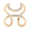 Women Finger Nail Ring Electroplated Copper Adjustable Size Fingernail Rings Nail Art DecorationGolden