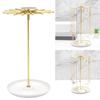 Elegant Round Base Jewelry Stand Storage Organizer for Rings Necklaces Earrings Space Saving Accessories Display Rack