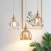 Retro Modern Glass Flower Twisted String Pendant Lamp Dining Room Bedroom Bedside Pendant Lamp With Built-in Switch Lighting