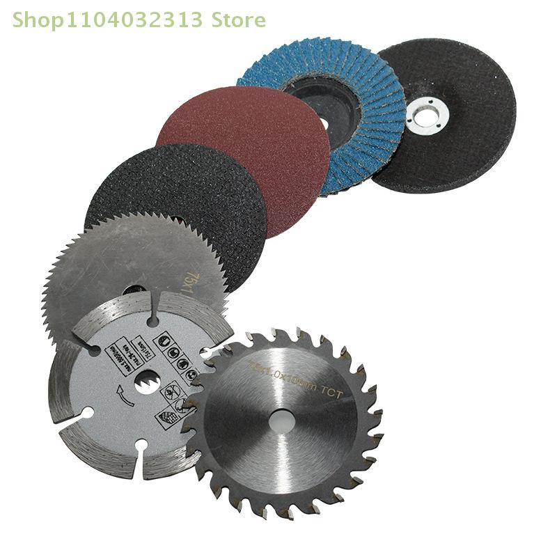 7 Stück 75mm Durchmesser Trennscheibe für Winkelschleifer 10mm Bohrung Kreissägeblatt Schleifwerkzeug für Fliesen Holz Metall