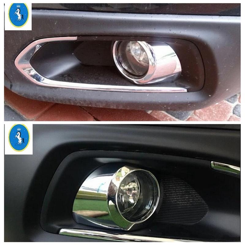 Främre Huv Bumper Dimljus Lampor Dekoration Ram Skydd Trim Passar För Suzuki SX4 s-cross 2014 - 2016 Bil Utvändiga Tillbehör