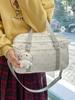 Style Polka Dot Tote Bag With Durable Nylon And Zipper Closure For School And Leisure