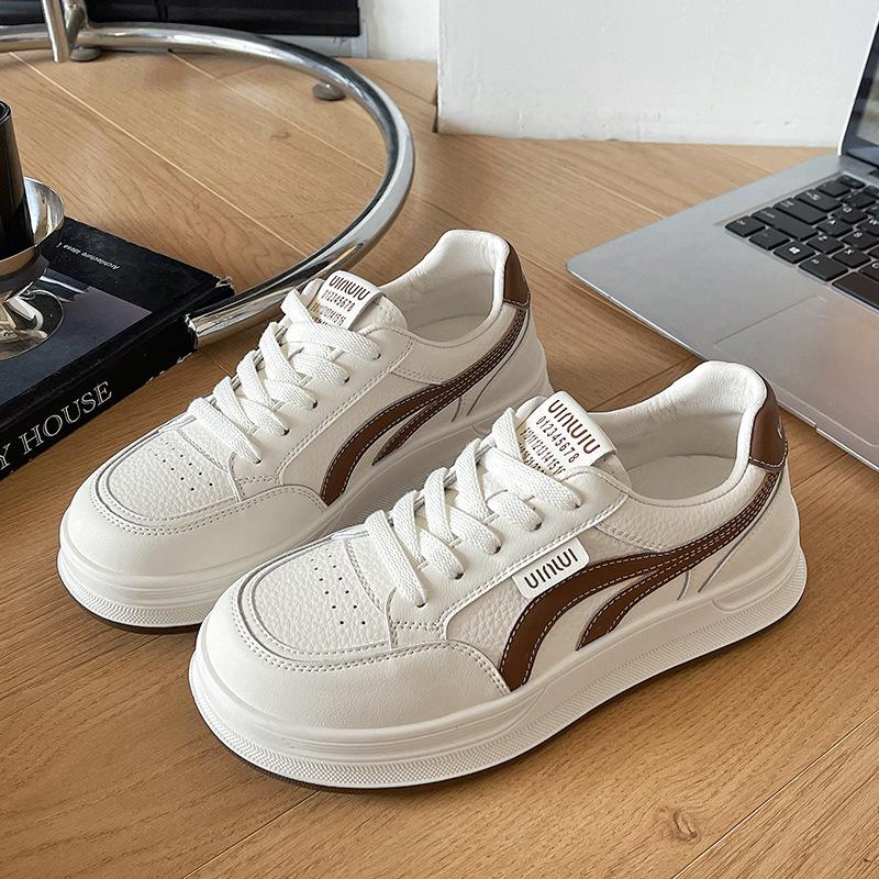 Soft-soled Popular Thick-soled Versatile Sports Little White Shoes Children with Skirts Autumn New Casual Board Shoes