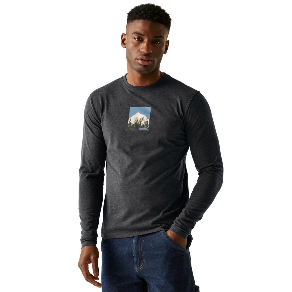 Regatta Mens Maylow Scenery Marl Long-Sleeved T-Shirt