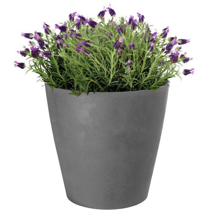 Pot de fleurs rond - GARDEN ID - Swing Cone - Ø 42 - 40 L - H 41 cm - Gris