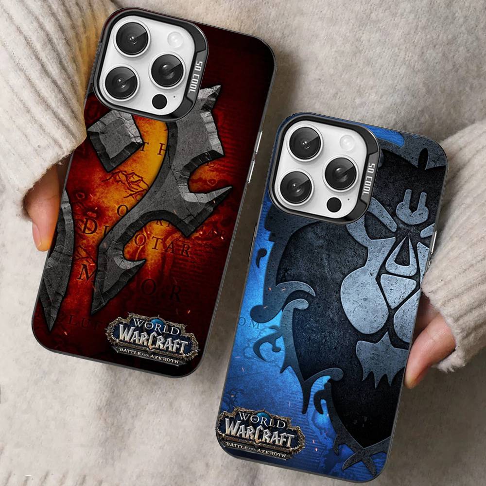 Game World Of Warcraft Phone Case For IPhone 17 16 15 14 13 12 11 Pro Max Plus Pro Colorful Shell