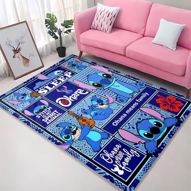 3D Stich Engel Liebe Rosa Zimmerteppich Straßenmode Teppich Schlafzimmer Wohnzimmer Fußmatte Heimdekoration Rutschfeste Fußmatten Potdemiel