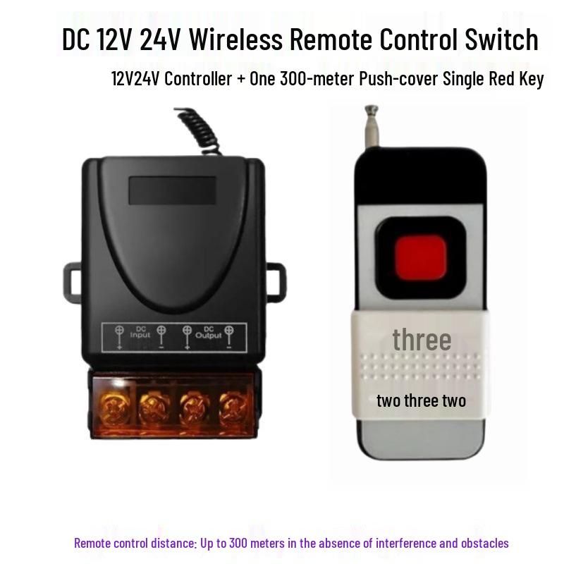 Multi-Voltage Wireless Remote Control Switch for Water Pumps and Electric Vehicle Lighting