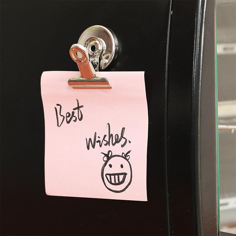 Pachet de 10 magneți pentru frigider, cleme magnetice puternice pentru tablă albă, birou, dulap, afișaje foto, cleme magnetice rezistente (30 mm latime)