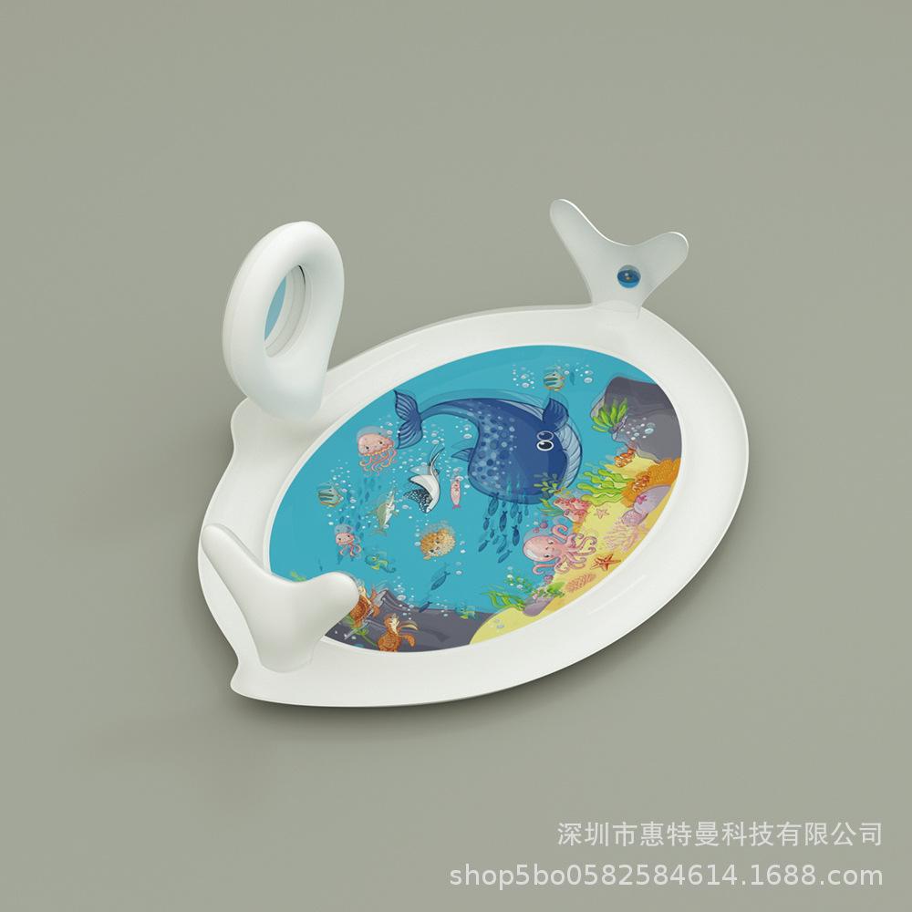 Baby Crawling Training Mat: Inflatable Educational Toy with Pat-a-Cake Water Mat & Mirror Game