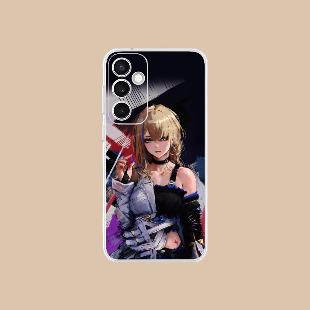 HSR Serval Clear Mobile Phone Case for Samsung Galaxy S25 S24 S23 S22 S21Plus FE Ultra Colorful Cover