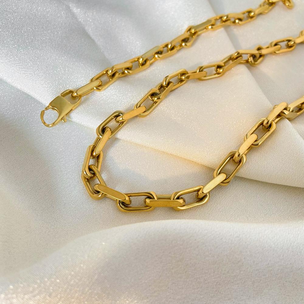 New 18k Gold Plated Tarnish Free Stainless Steel Vintage Dainty Polished Singapore Corn Chain Necklace Jewelry Set