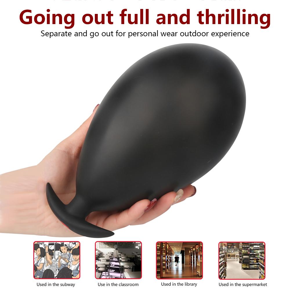 Super Large Inflatable Huge Big Anal Plug Dildo Pump Anal Dilator Expandable Butt Plug Anal Balls Sex Toys Men Prostate