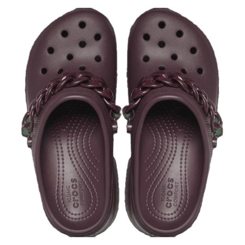 Crocs Siren Chain Clog Sandals 'Dark Cherry' Women's