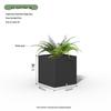 Square Fiberglass Planter Pot