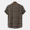 Men's Summer Vacation Casual Hawaiian Short Sleeve Printed Top Breathable Comfortable Beach Shirt