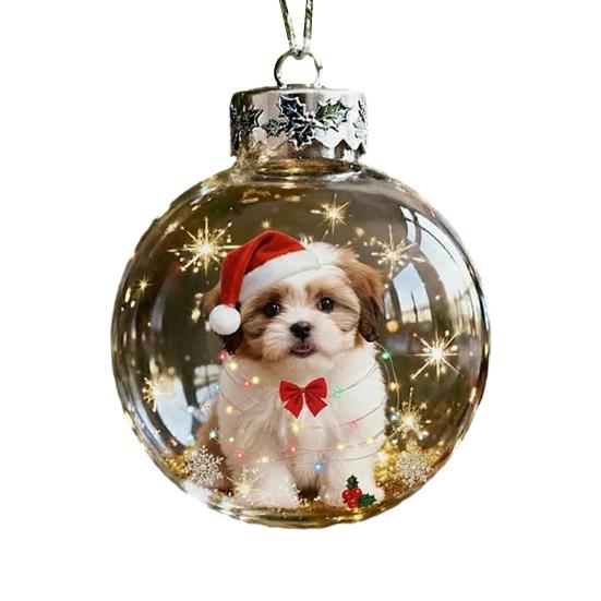 Weihnachtsvogel Acryl Ornamente 2D Kardinäle Tier Baumschmuck Handgefertigt Feiertag