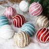 8CM Weihnachtsbaum Hängeornament: Bunter Schaumstoffball mit Glitzer