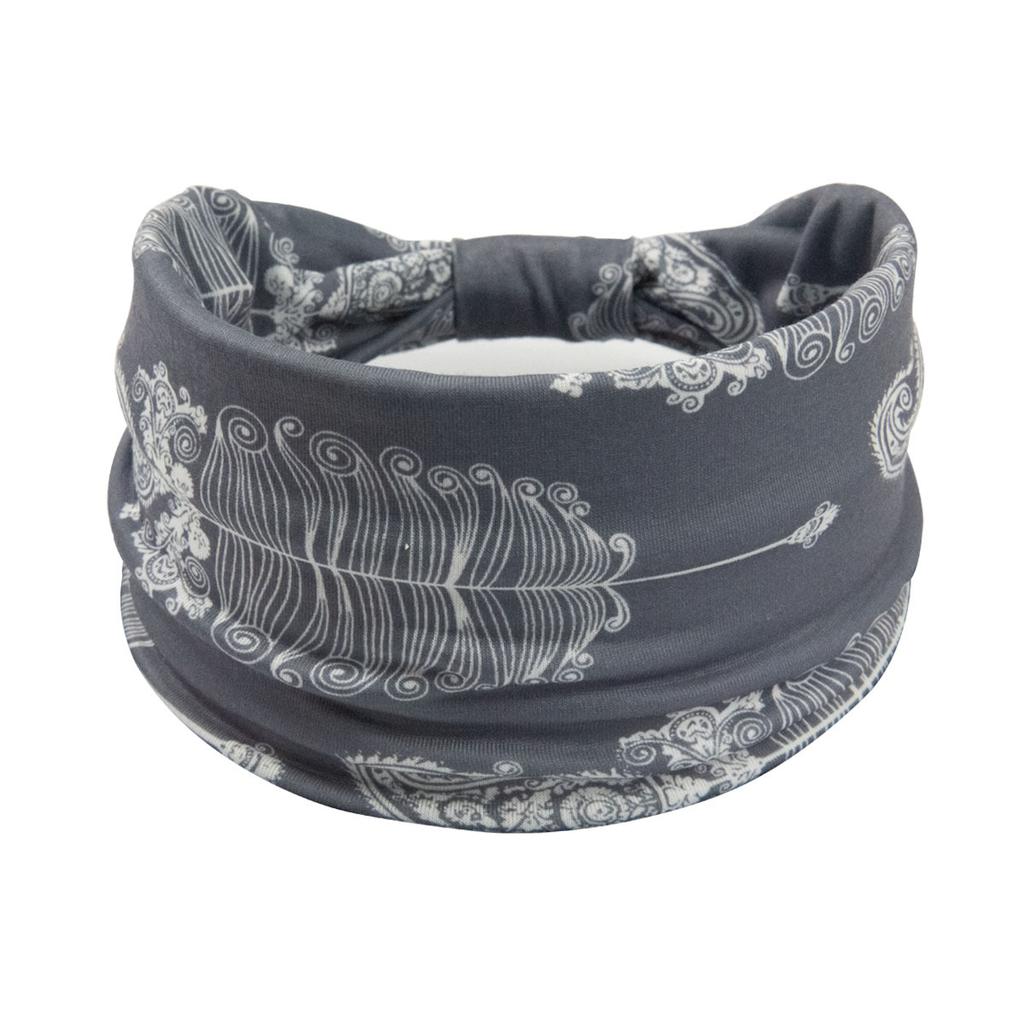 Bohemian Cashew Yoga Übung Stirnband Anti Schweiß und Feuchtigkeit Absorbieren Elastische Baumwolle Stirnband Knoten Stirnband