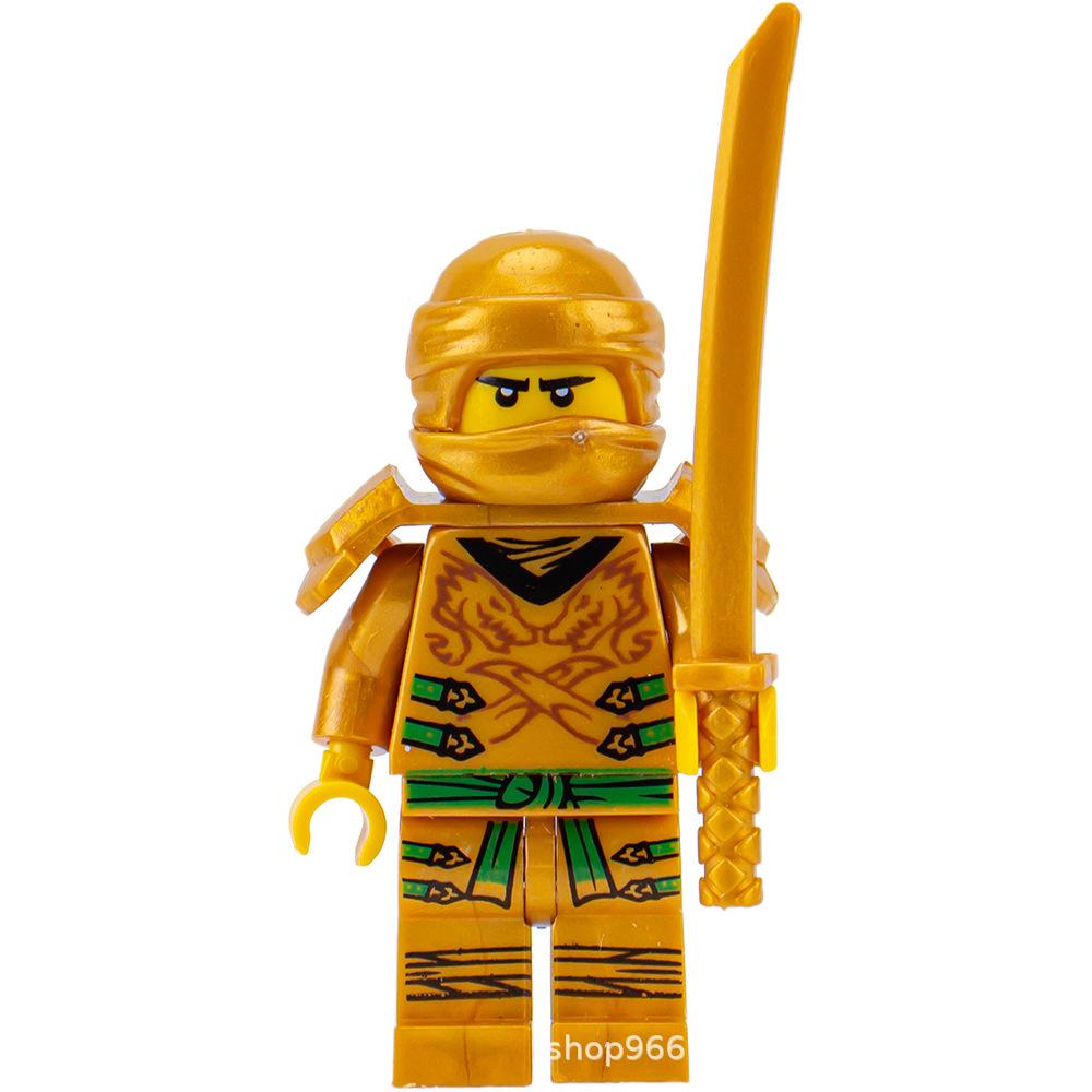 Ninja Warrior Superhero Doll With Weapon Single Building Block Assembly Toy