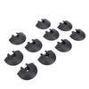 10PCS Angled L Track Rail End Caps Eliminates Incisive Edges for Truck Bed Trailer Cargo Control Pickup RV ATV